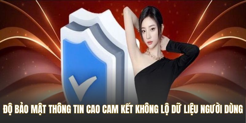 Độ bảo mật thông tin cao cam kết không lộ dữ liệu người dùng